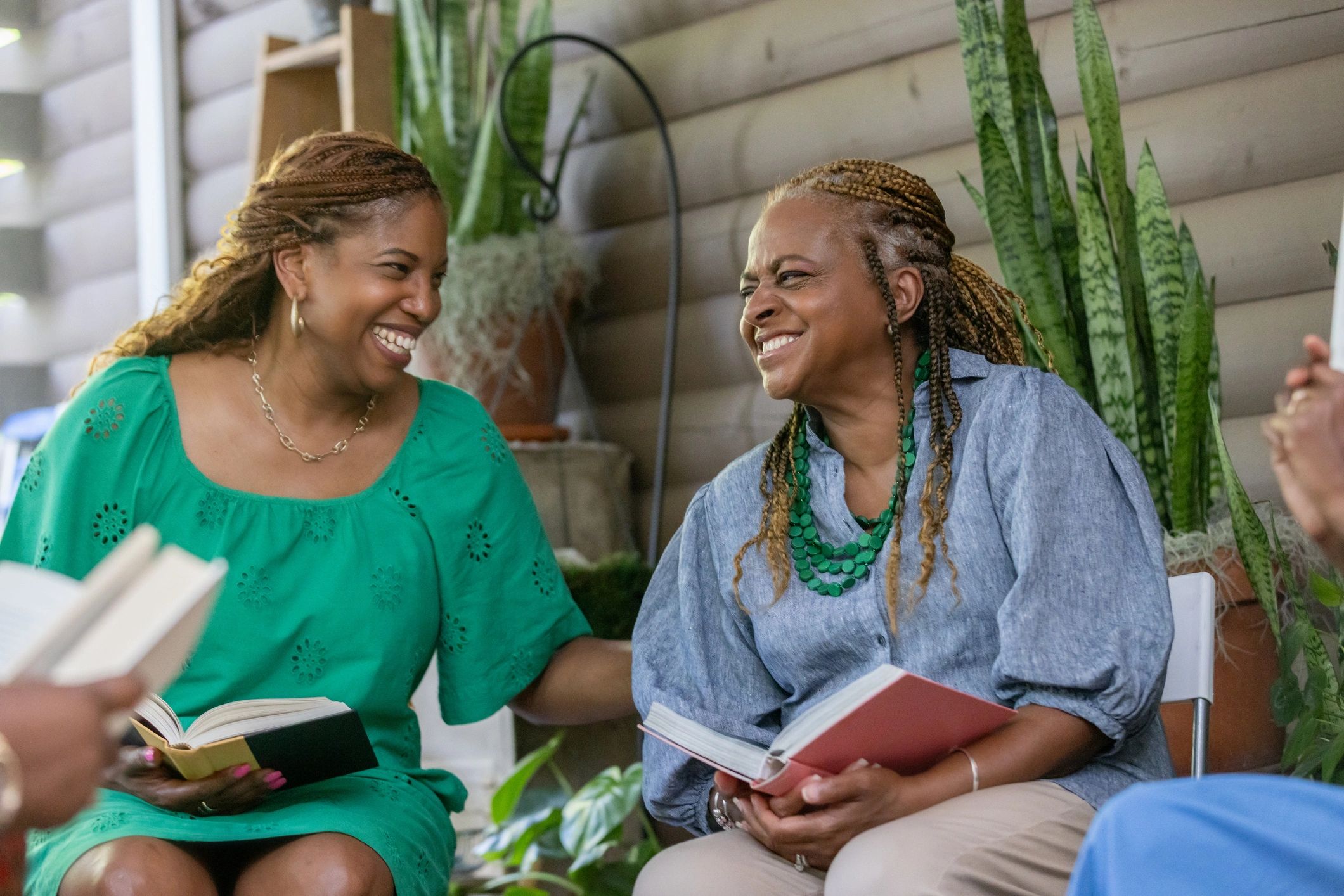 women reading book club discussion